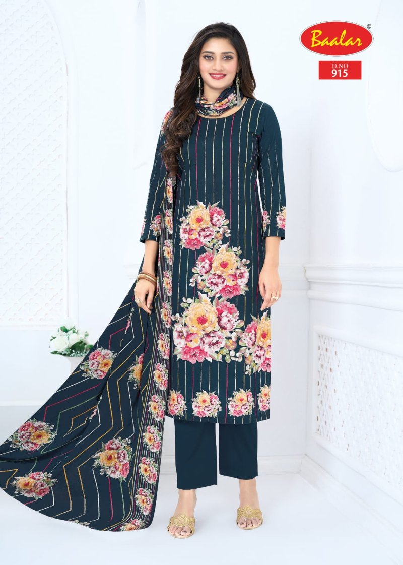 Pashmina Vol 9 By Baalar Lawn Cotton Printed Dress Material 